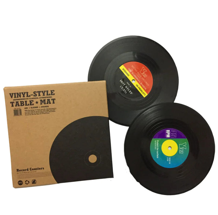 Vintage Vinyl Record Coasters