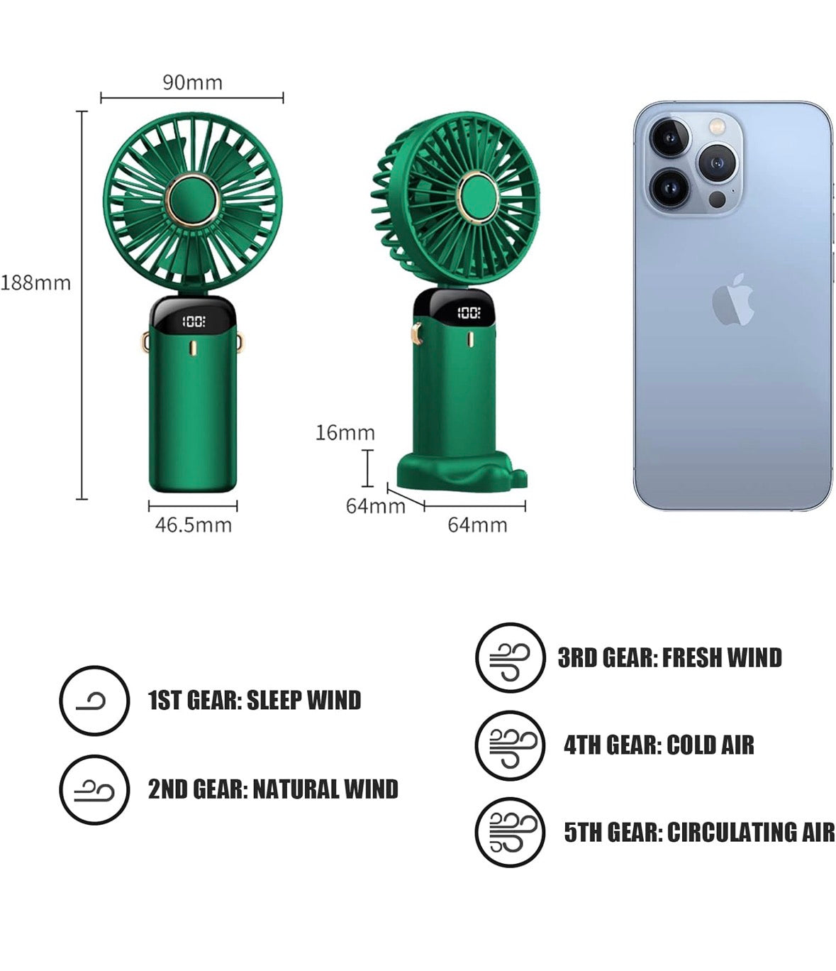 FlexiCool 3-in-1 USB Fan