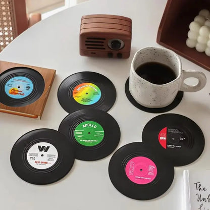 Sottobicchieri in vinile vintage